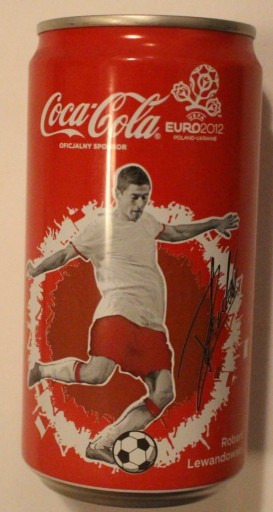 Zdjęcie oferty: EURO 2012 ROBERT LEWANDOWSKI - COCA - COLA, PUSZKA