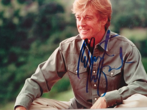 Zdjęcie oferty: Robert Redford oryginalny autograf 