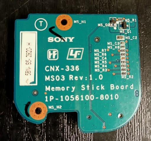 Zdjęcie oferty: Płytka czytnika kart pamięci Sony VGN-FS CNX-336