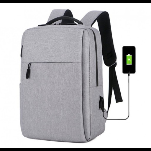 Zdjęcie oferty: Plecak na laptopa sportowy USB szary