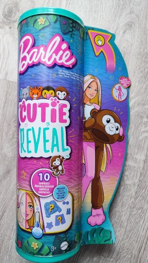 Zdjęcie oferty: Lalka Barbie Cute Reveal małpka niespodzianki