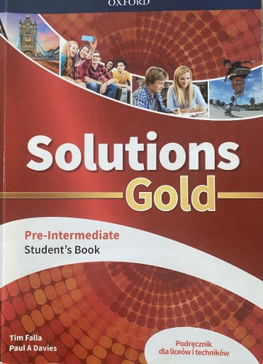 Zdjęcie oferty: SOLUTIONS GOLD PRE-INTERMEDIATE SB PODR. OXFORD