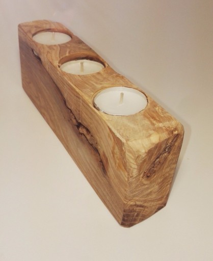 Zdjęcie oferty: Świecznik drewno naturalny  Rękodzieło