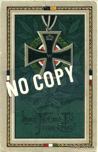Zdjęcie oferty: Krzyż Żelazny 1914 - Propaganda - Feldpost