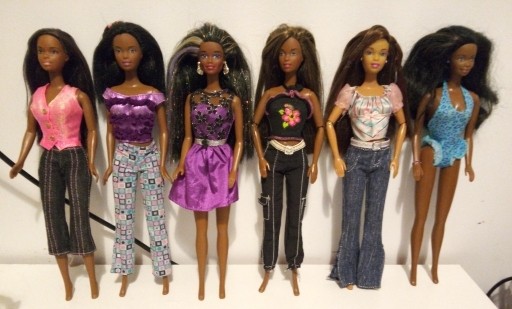 Zdjęcie oferty: Zestaw 6 lalek Barbie afroamerykanki
