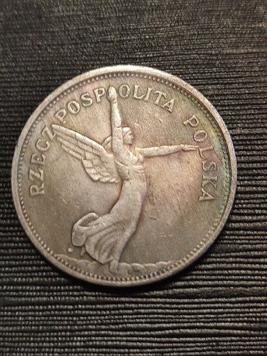 Zdjęcie oferty: 5 złotych 1928 rok anioł Nike Polska wykopki monet