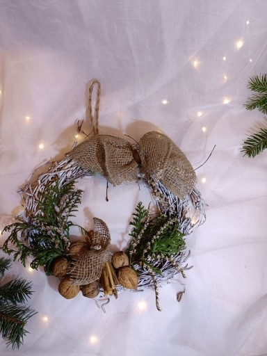 Zdjęcie oferty: Wianek świąteczny Stroik naturalny 30cm