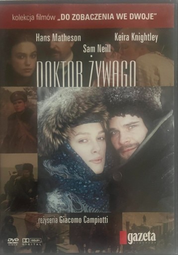 Zdjęcie oferty: DVD: Doktor Żywago (Borys Pasternak, Knightley)