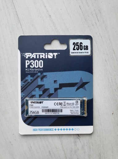 Zdjęcie oferty: Dysk Patriot p300 SSD 256 GB