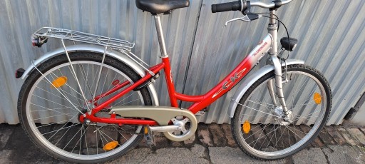 Zdjęcie oferty: Rower młodzieżowy opony 24" kolor czerwono-srebrny