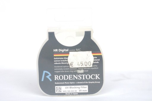 Zdjęcie oferty: filtr 39mm Rodenstock UV HR Digital Super MC