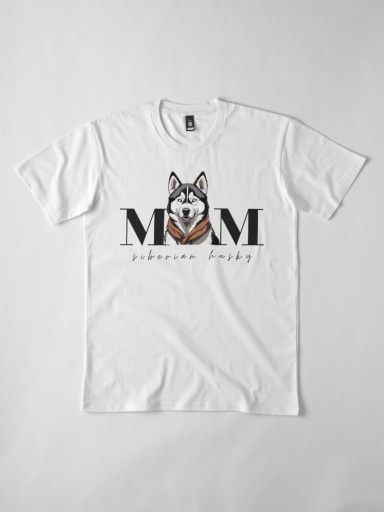 Zdjęcie oferty: Koszulka Dog Mom z psem rasy SIBERIAN HUSKY