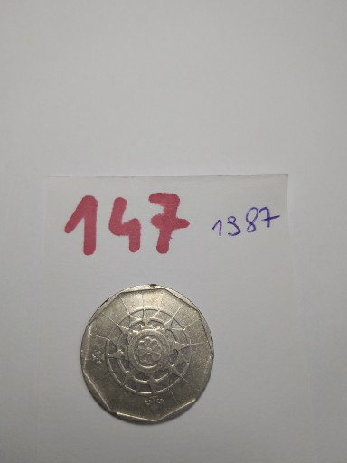 Zdjęcie oferty: Moneta Portugalia 20 eskudo, 1987