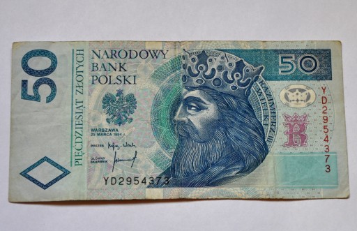 Zdjęcie oferty: 50 złotych 1994, ser YD