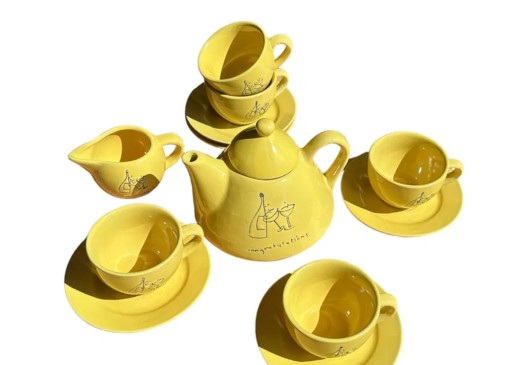 Zdjęcie oferty: Filiżanki żółte porcelanowe do kawy herbaty 