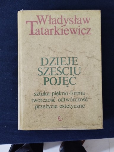 Zdjęcie oferty: Wladysław Tatarkiewicz. Dzieje szesciu pojęć. PWN