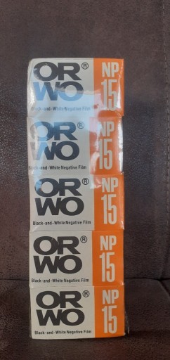 Zdjęcie oferty: ORWO filmy 10 sztuk ISO ASA 25, DIN 15 czarnobiały