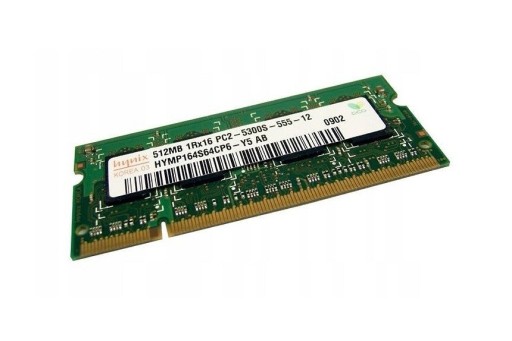 Zdjęcie oferty: Pamięć laptopowa Hynix 512MB DDR2 PC2-5300 667MHz