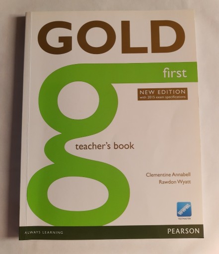 Zdjęcie oferty: Pearson Gold First B2 teacher's book