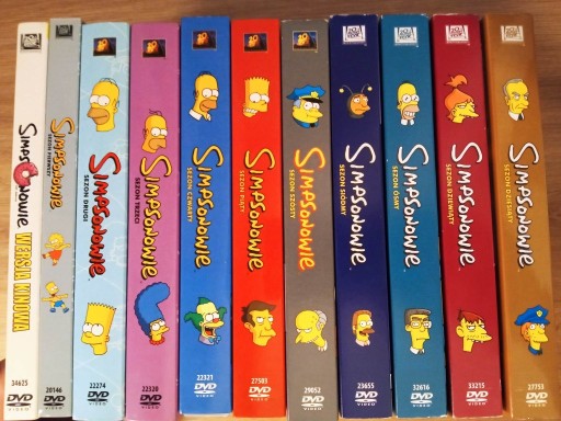 Zdjęcie oferty: Simpsonowie sezony 1-10 / Wersja kinowa 40 DVD PL