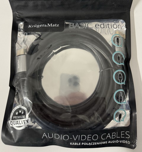 Zdjęcie oferty: Kabel Hdmi 3M Kruger&Matz Nowy