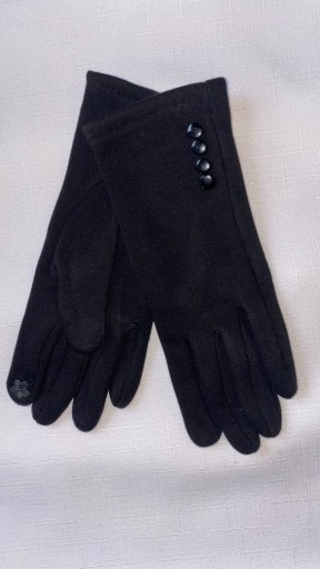 Zdjęcie oferty: Rękawiczki damskie ocieplane futerkiem czarne M