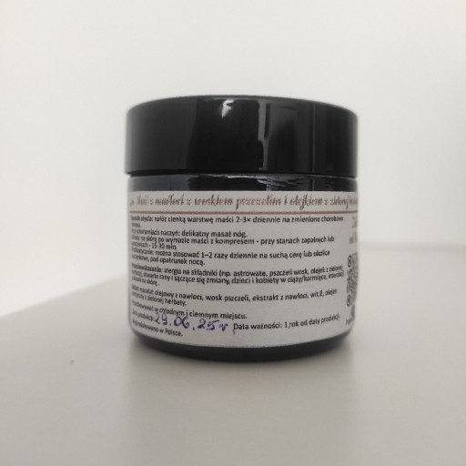Zdjęcie oferty: Maść z nawłoci, woskiem pszczelim i olejkiem z zielonej herbaty 120 ml 