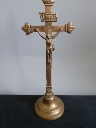 Zdjęcie oferty: Krucyfiks,  Krzyż z brązu XIX wiek 