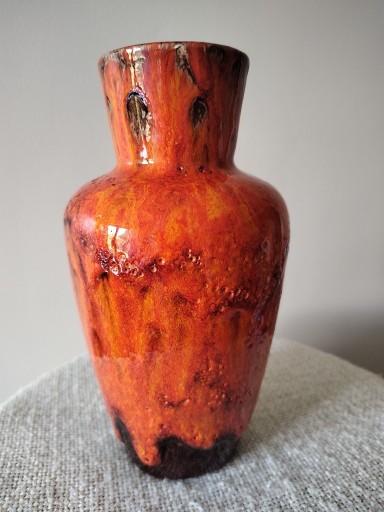 Zdjęcie oferty: Wazon ceramiczny Fat Lava 21cm lata 60/70