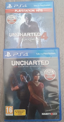 Zdjęcie oferty: Uncharted 4 + Uncharted zaginione dziedzictwo