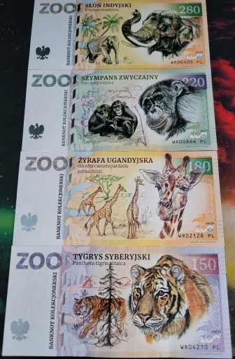 Zdjęcie oferty: Banknoty Kolekcjonerskie ZOO Wrocław