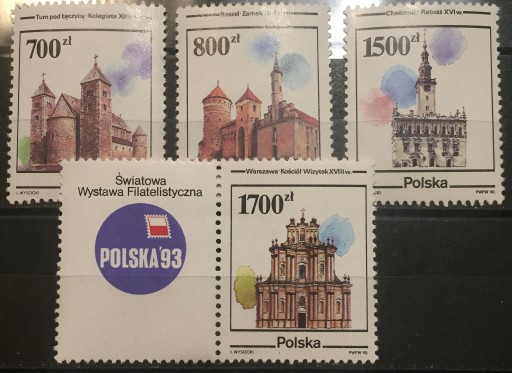 Zdjęcie oferty: Zabytki miast polskich (Fi 3154-3157+PW01**)