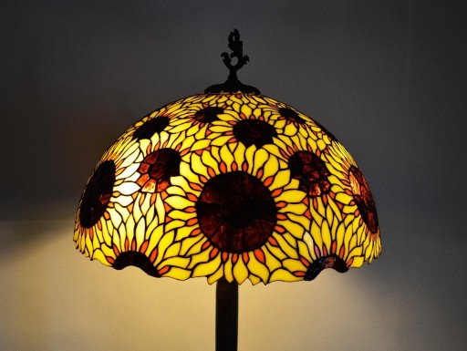 Zdjęcie oferty: lampa witrażowa podłogowa słoneczniki