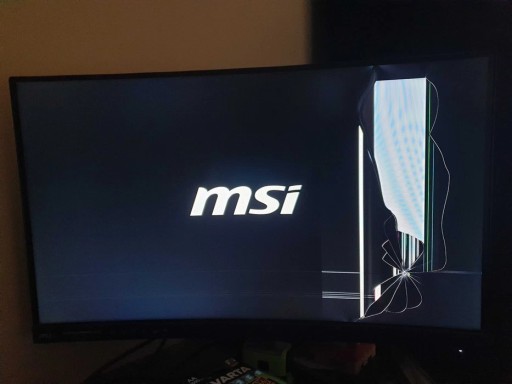 Zdjęcie oferty: Monitor MSI MAG241C - uszkodzona matryca