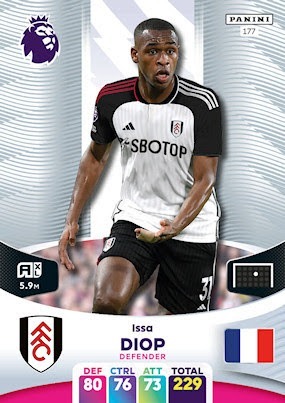 Zdjęcie oferty: Issa Diop 177 Karta Panini Premier League 2024