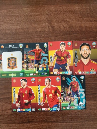 Zdjęcie oferty: Karty Panini Euro 2020 HISZPANIA