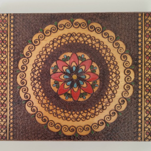 Zdjęcie oferty: Drewniany album na zdjęcia wklejane PRL 1979