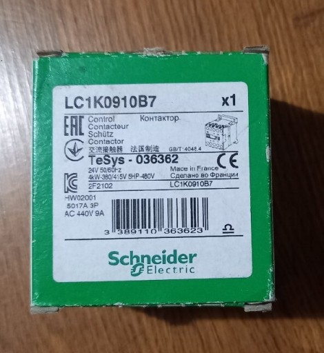 Zdjęcie oferty: Stycznik LC1K0910B7