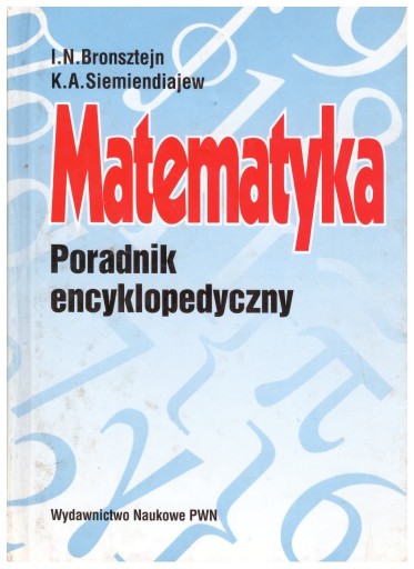 Zdjęcie oferty: Matematyka  Poradnik encyklopedyczny