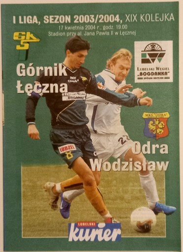 Zdjęcie oferty: Ekstraklasa: Górnik Łęczna - Odra Wodzisław 2004