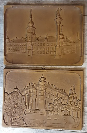 Zdjęcie oferty: Dwie płaskorzeźby - Zamek Królewski i Wawel