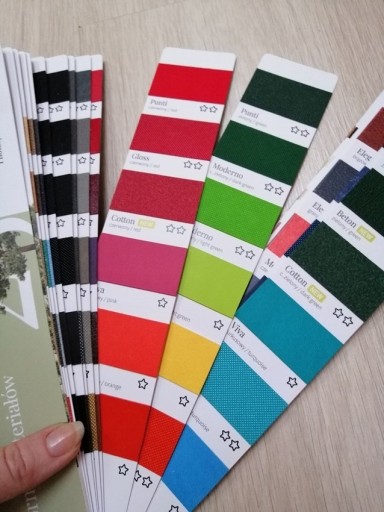 Zdjęcie oferty: Wzornik kolorów materiałów / paleta jak pantone