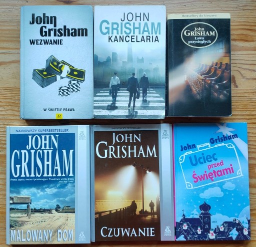 Zdjęcie oferty: John Grisham 6 książek Ława przysięgłych malowany 