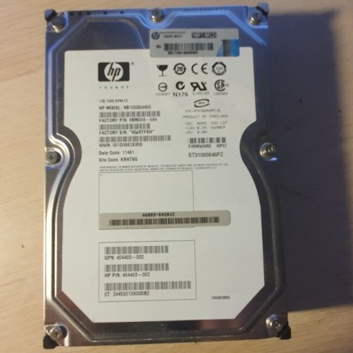 Zdjęcie oferty: Dysk FATA 1TB 7,2K RPM Model: NB1000D4450