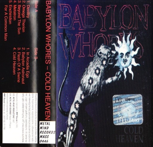 Zdjęcie oferty: BABYLON WHORES - COLD HEAVEN - KASETA MMP 1997