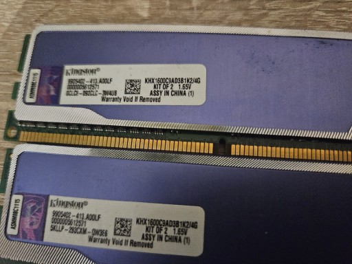 Zdjęcie oferty: PAMIĘĆ RAM KINGSTON DDR3 1600 MHZ