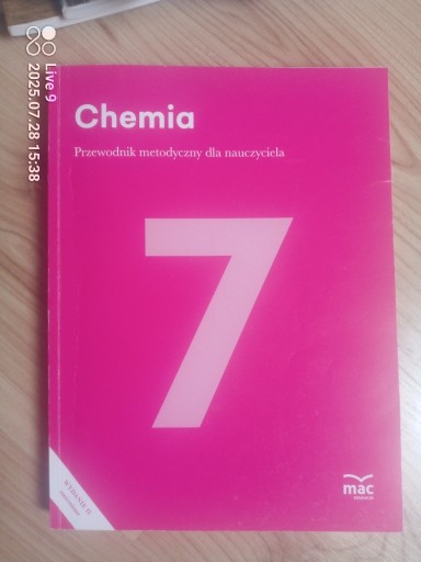 Zdjęcie oferty: Chemia 7. Przewodnik metodyczny dla nauczyciela