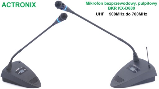 Zdjęcie oferty: Mikrofon bezprzewodowy pulpitowy BKR KX-D680