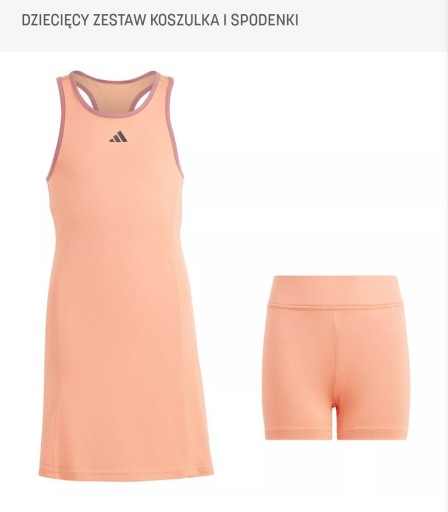 Zdjęcie oferty: Sukienka do tenisa Adidas ze spodenkami 152cm