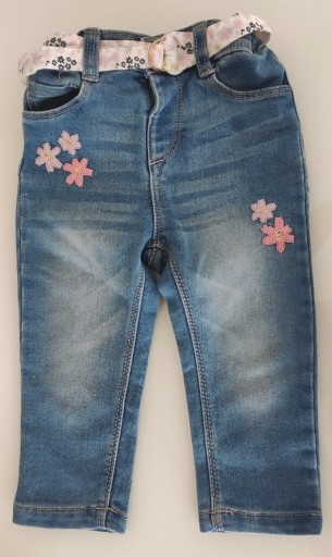 Zdjęcie oferty: Jeansowe spodnie dziewczęce rozm. 80